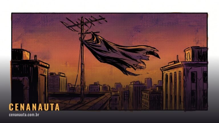 Melhores filmes de super-herói: laje vazia com capa rasgada presa em uma antena