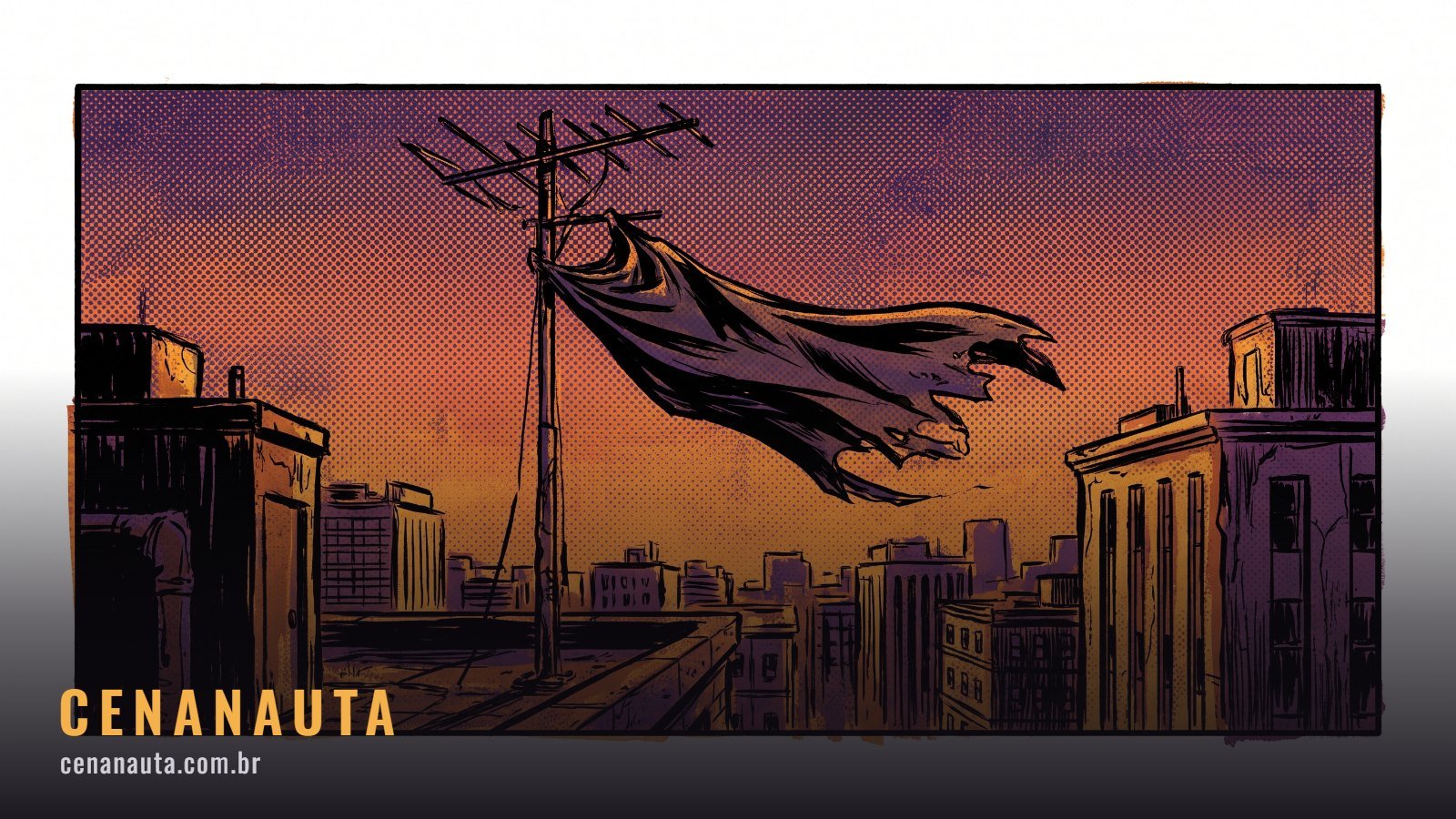 Melhores filmes de super-herói: laje vazia com capa rasgada presa em uma antena