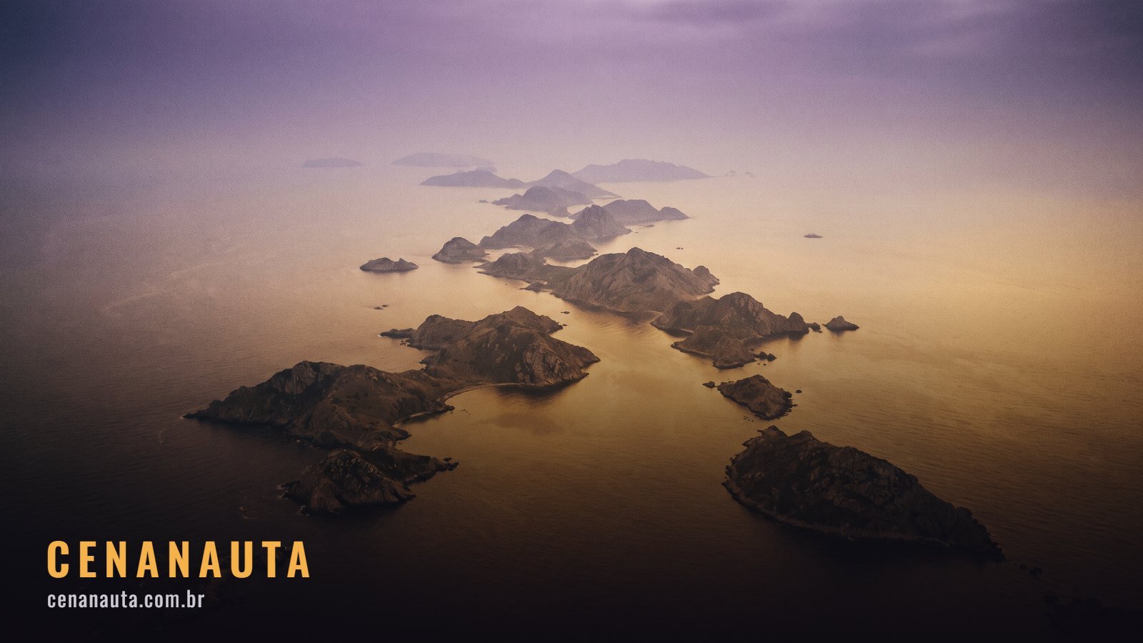 Ordem para assistir One Piece: cadeia de ilhas se estendendo até o horizonte