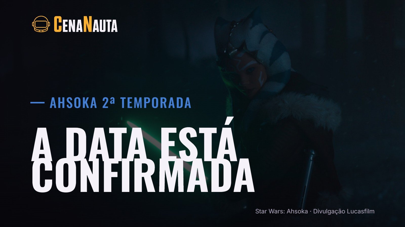 Ahsoka 2ª temporada: Ahsoka Tano com o sabre de luz verde em cena da nova temporada