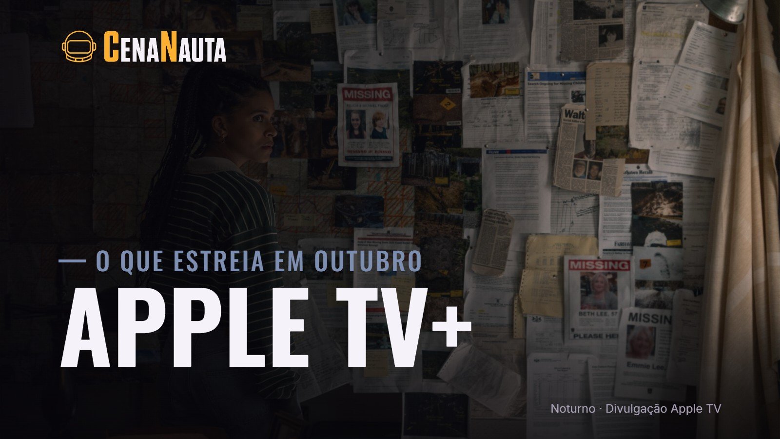 O que estreia em outubro de 2026 no Apple TV+: cena da série Noturno