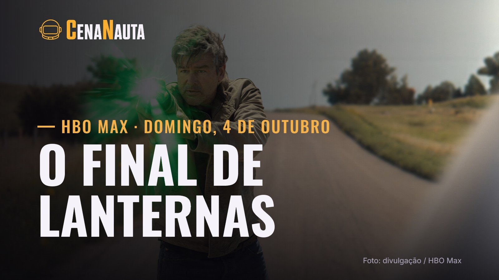 Hal Jordan usa o anel do Lanterna Verde em cena da série Lanternas, do HBO Max