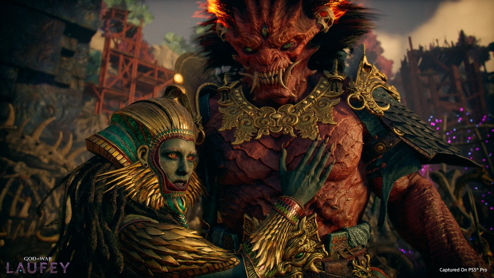 Divindades de panteões diferentes em God of War Laufey
