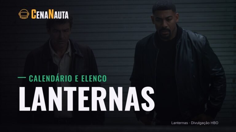 Lanternas: Hal Jordan e John Stewart em cena da série da HBO
