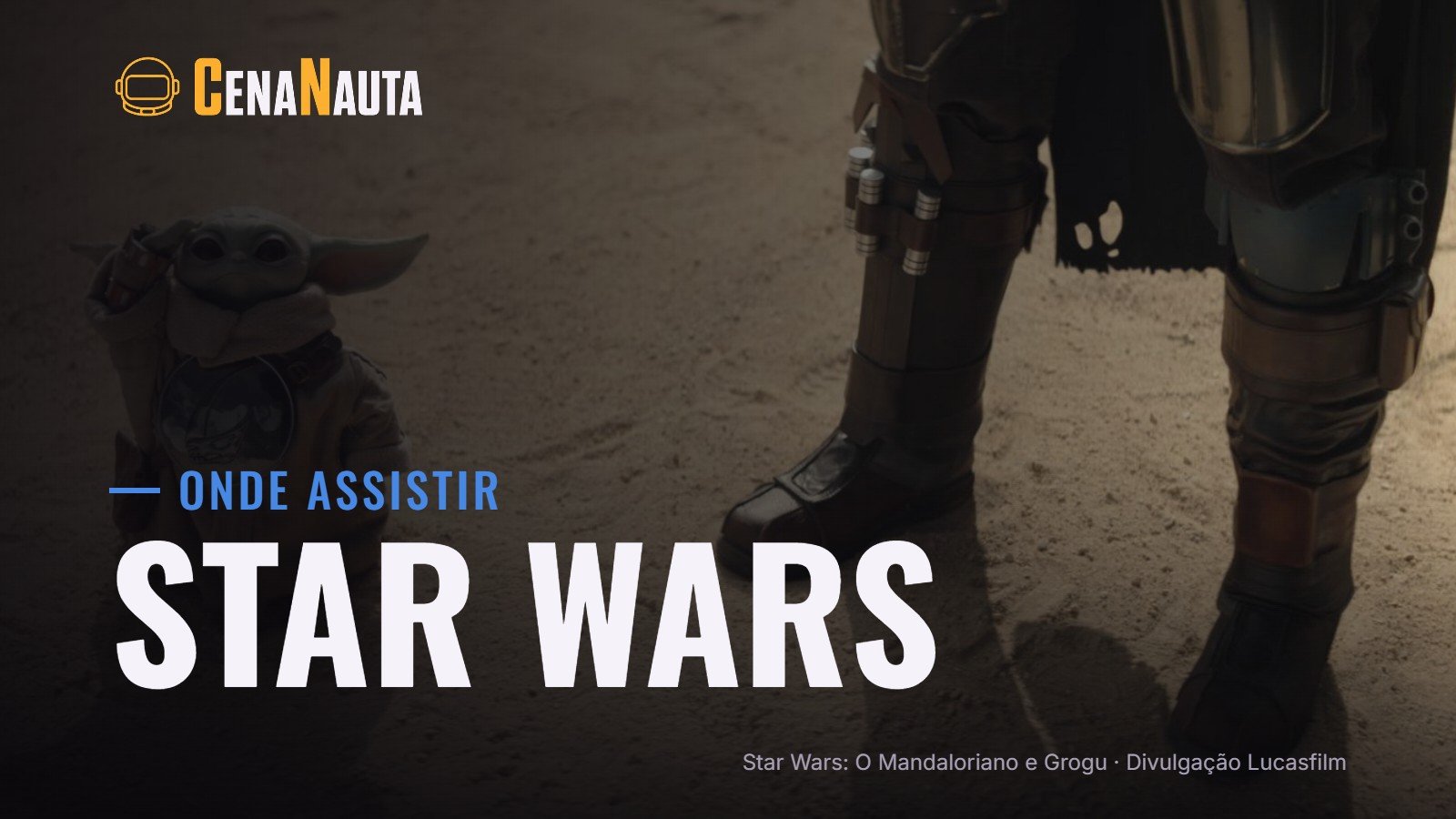 Onde assistir Star Wars no Brasil: Grogu em cena de O Mandaloriano e Grogu