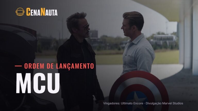 Ordem de lançamento do MCU: Tony Stark e Steve Rogers com o escudo