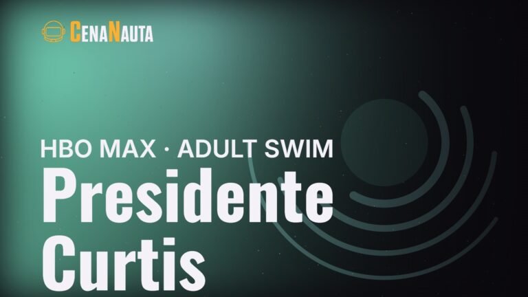 Arte do Cenanauta sobre a série Presidente Curtis, do HBO Max