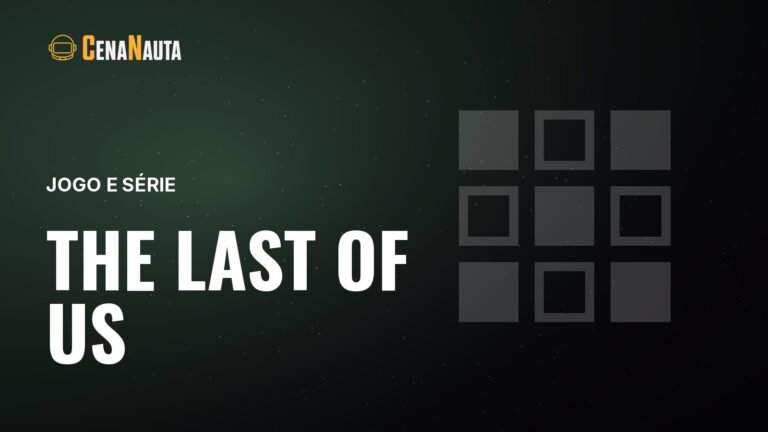 The Last of Us: rua urbana abandonada tomada por vegetação com duas silhuetas ao longe
