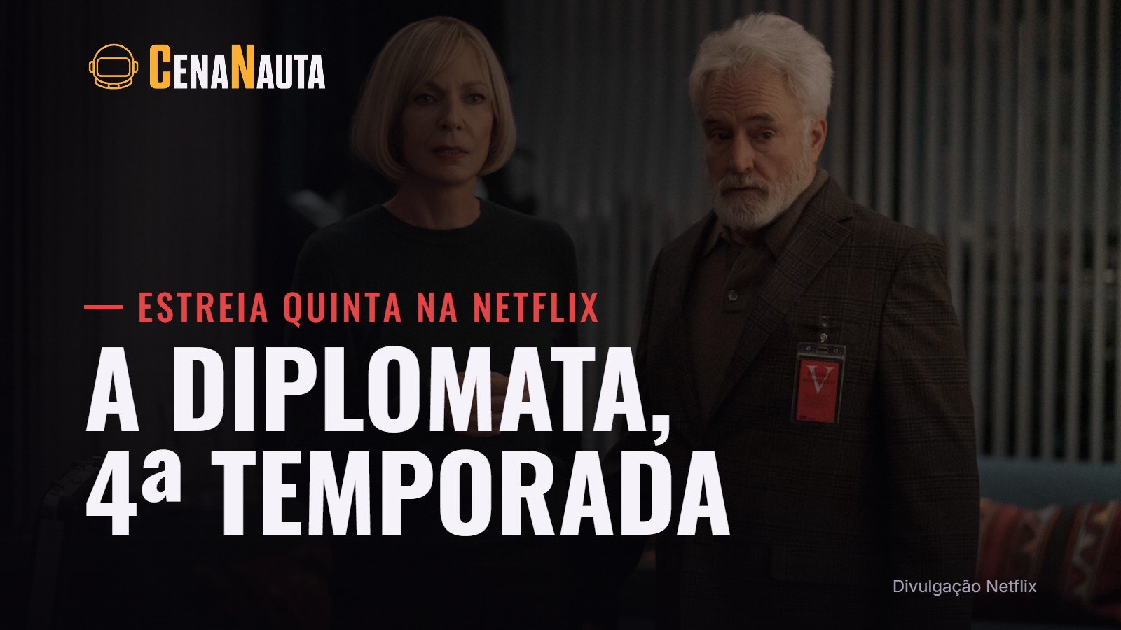 Allison Janney e Bradley Whitford em A Diplomata