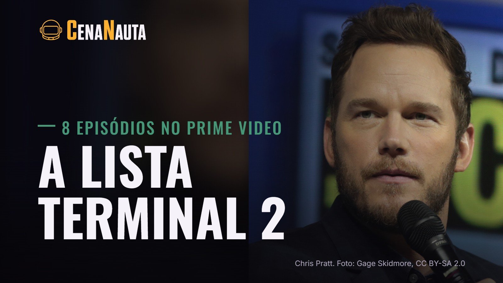 A Lista Terminal 2ª temporada estreia no Prime Video; na foto, Chris Pratt