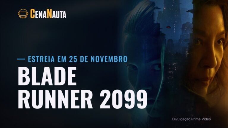 Michelle Yeoh e Hunter Schafer na arte oficial de Blade Runner 2099