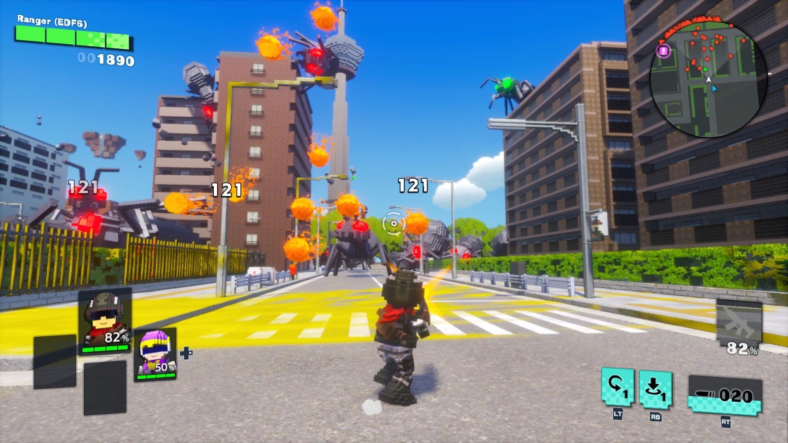 Cena de Earth Defense Force: World Brothers 2, jogo da PS Plus de outubro