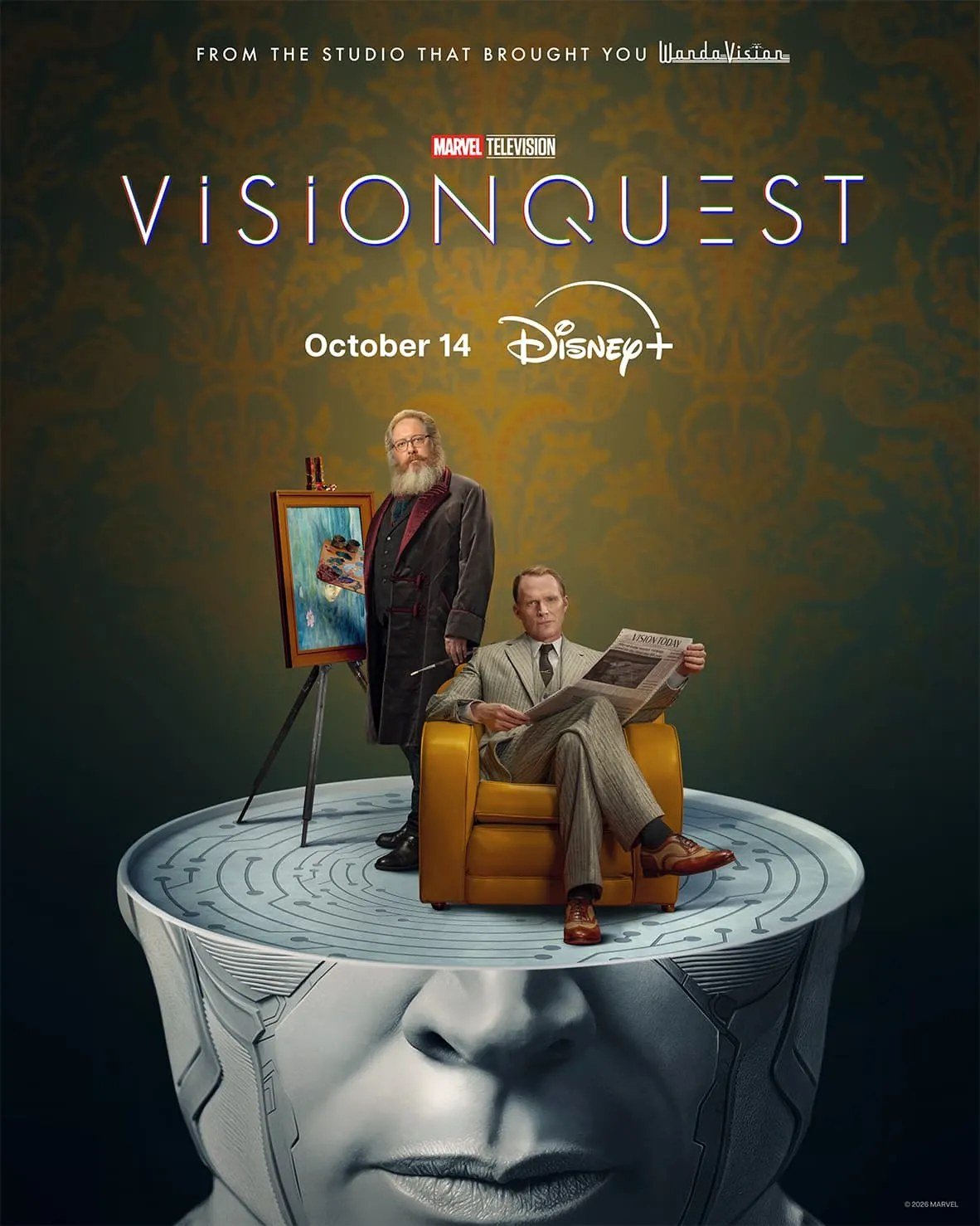 Pôster de VisionQuest com Paul Bettany como o Visão Branco